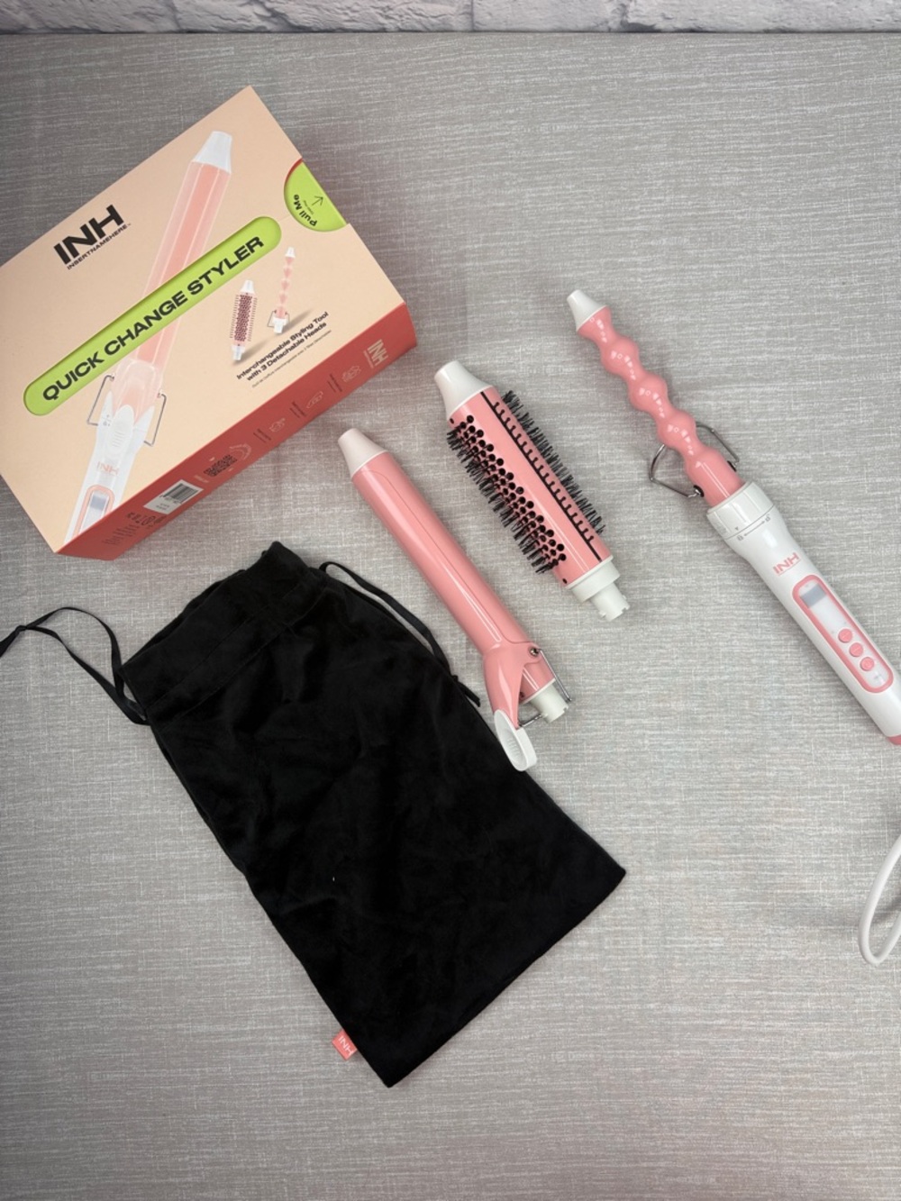INH Quick Change Styler - Pink Multi-Tool Hair Set NWT